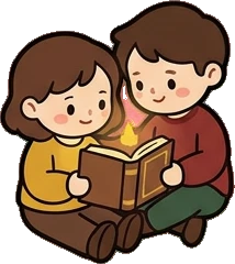 People together, a sticker from the Little Bookshop world
