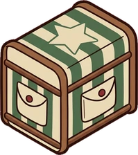 Chests and trunks, a sticker from the Little Bookshop world