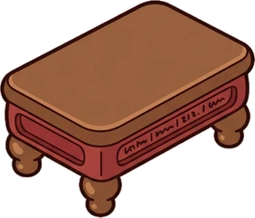Coffee tables, a sticker from the Little Bookshop world