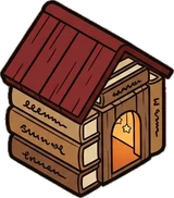 Pet beds and homes, a sticker from the Little Bookshop world