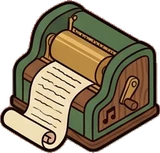 Gadgets and devices, a sticker from the Little Bookshop world