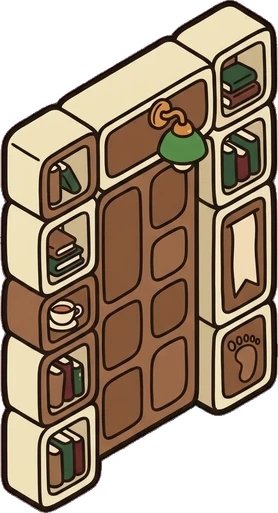 Doors, a sticker from the Little Bookshop world