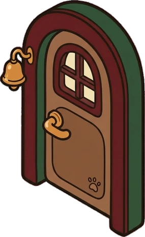 Doors, a sticker from the Little Bookshop world
