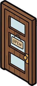 Doors, a sticker from the Little Bookshop world