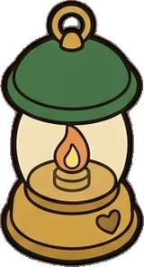 Baskets and floor things, a sticker from the Little Bookshop world