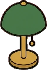 Baskets and floor things, a sticker from the Little Bookshop world
