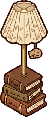 Floor lamps, a sticker from the Little Bookshop world