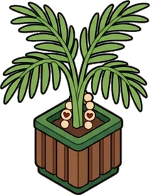 Floor plants, a sticker from the Little Bookshop world