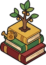 Floor plants, a sticker from the Little Bookshop world