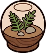 Small plants, a sticker from the Little Bookshop world