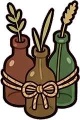 Small plants, a sticker from the Little Bookshop world
