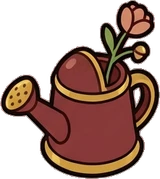 Small plants, a sticker from the Little Bookshop world