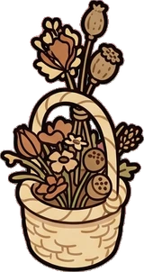 Small plants, a sticker from the Little Bookshop world