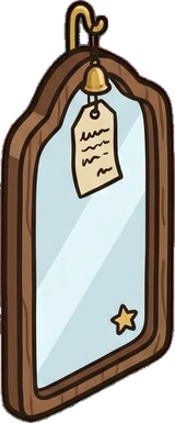 Mirrors, a sticker from the Little Bookshop world