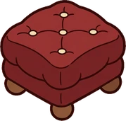 Poufs and ottomans, a sticker from the Little Bookshop world