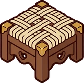 Poufs and ottomans, a sticker from the Little Bookshop world