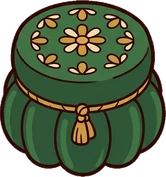 Poufs and ottomans, a sticker from the Little Bookshop world