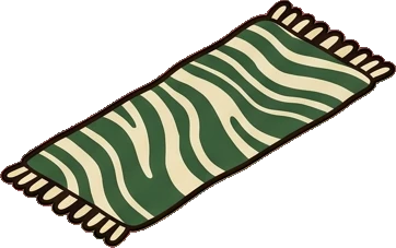 Rugs, a sticker from the Little Bookshop world