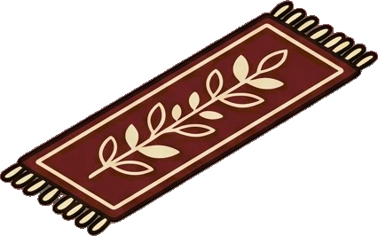 Rugs, a sticker from the Little Bookshop world