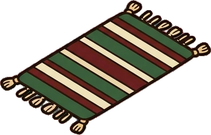 Rugs, a sticker from the Little Bookshop world