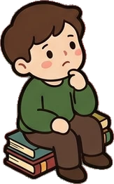 People sitting, a sticker from the Little Bookshop world