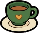 Shelf things, a sticker from the Little Bookshop world
