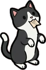 Cats and small animals, a sticker from the Little Bookshop world
