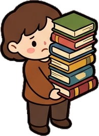 People standing, a sticker from the Little Bookshop world