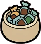 Food and drinks, a sticker from the Little Bookshop world
