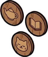 Wall art and frames, a sticker from the Little Bookshop world