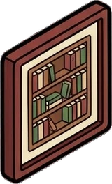 Wall art and frames, a sticker from the Little Bookshop world