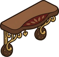 Wall shelves, a sticker from the Little Bookshop world