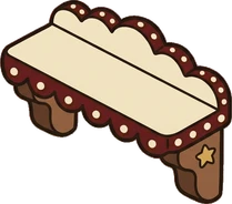 Wall shelves, a sticker from the Little Bookshop world