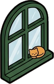 Windows, a sticker from the Little Bookshop world