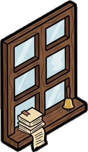 Windows, a sticker from the Little Bookshop world