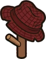 Bags, hats and shoes, a sticker from the Little Bookshop world