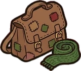 Bags, hats and shoes, a sticker from the Little Bookshop world