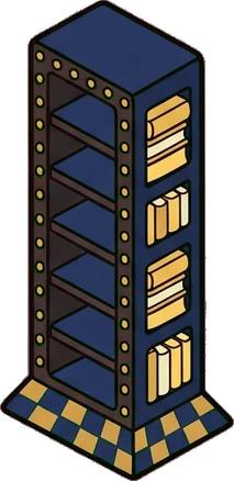 Bookcases, a sticker from the The Magic Classroom world