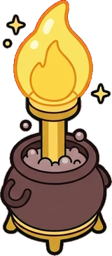 Floor lamps, a sticker from the The Magic Classroom world