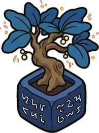 Floor plants, a sticker from the The Magic Classroom world