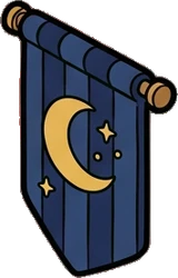 Garlands and hanging things, a sticker from the The Magic Classroom world