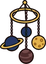 Garlands and hanging things, a sticker from the The Magic Classroom world