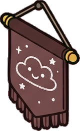 Garlands and hanging things, a sticker from the The Magic Classroom world