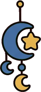 Garlands and hanging things, a sticker from the The Magic Classroom world
