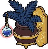 Hanging plants, a sticker from the The Magic Classroom world