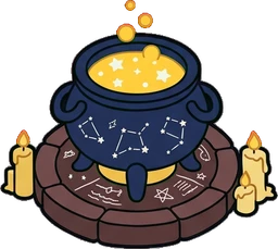 Big floor pieces, a sticker from the The Magic Classroom world