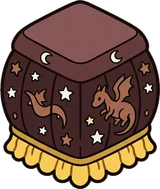 Poufs and ottomans, a sticker from the The Magic Classroom world