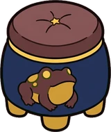 Poufs and ottomans, a sticker from the The Magic Classroom world