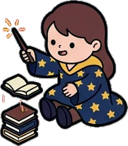 People sitting, a sticker from the The Magic Classroom world