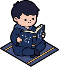 People sitting, a sticker from the The Magic Classroom world